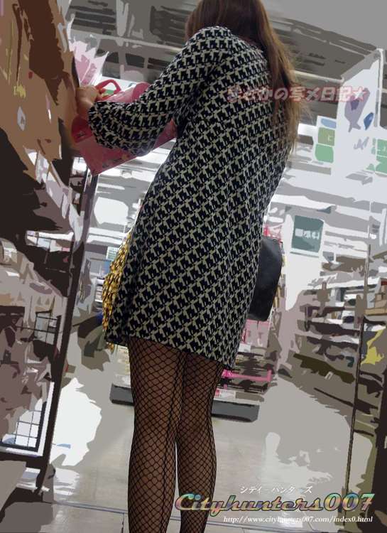 網タイツ_街撮り_盗撮12
