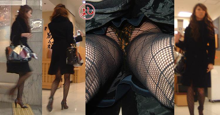 素人_網タイツ_逆さ撮り_盗撮_エロ画像20