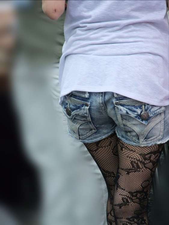 網タイツ_街撮り_盗撮15