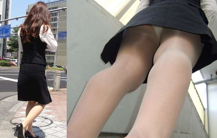 逆さ撮り_パンスト_盗撮11