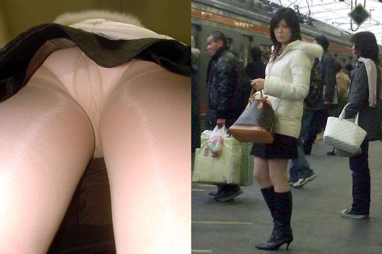 逆さ撮り_パンスト_盗撮19