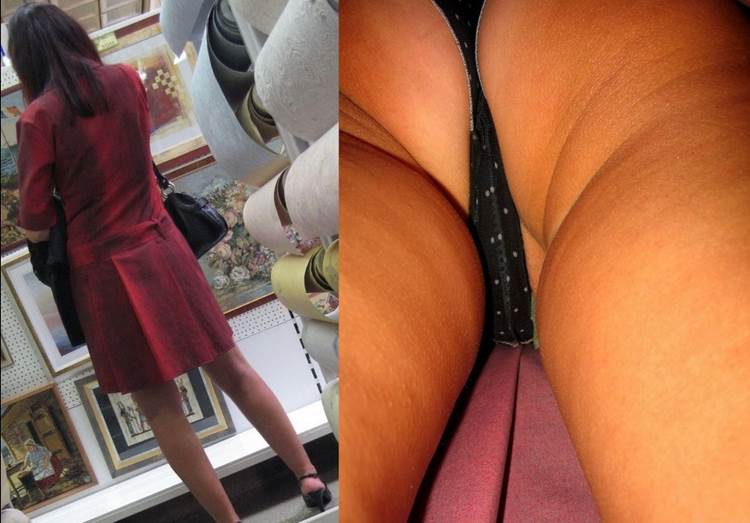 黒Tバック_逆さ撮り_盗撮画像11