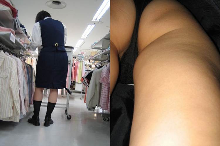 黒Tバック_逆さ撮り_盗撮画像12