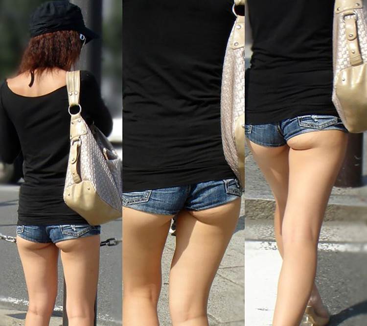 デニムホットパンツ_ハミ尻_街撮り盗撮03