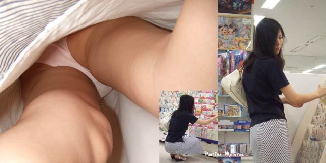 人妻_逆さ撮り_生足盗撮01