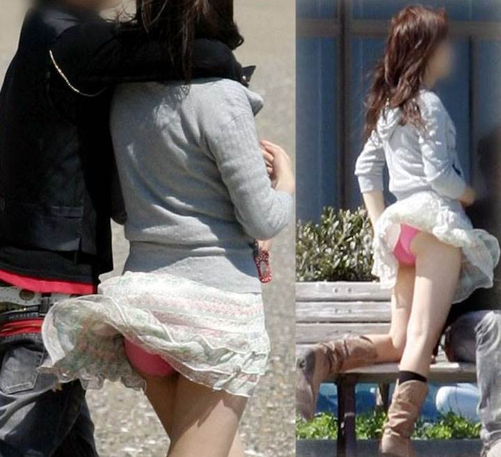風チラ_素人_パンチラ_街撮り_盗撮_エロ画像13