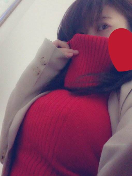 着衣巨乳_ニット_自撮り_エロ画像16