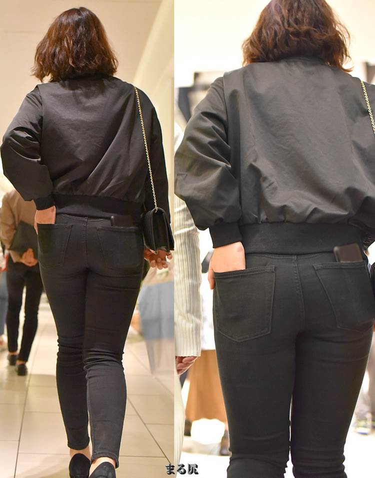 黒スキニー_素人_街撮り_盗撮_エロ画像04