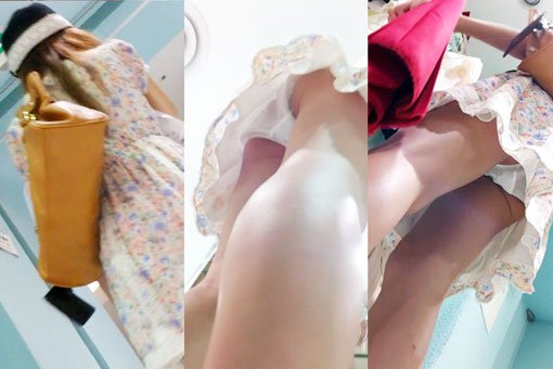 ワンピース_綿パンツ_逆さ撮り_盗撮_エロ画像05