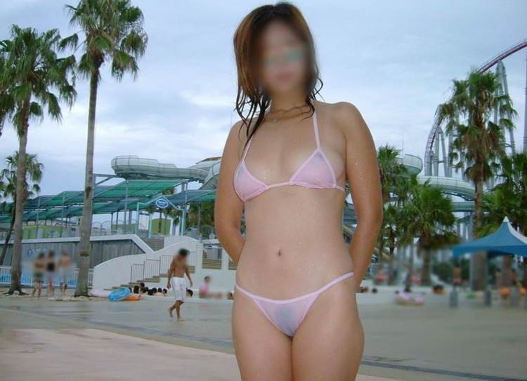 素人_水着透け_マン毛_エロ画像12