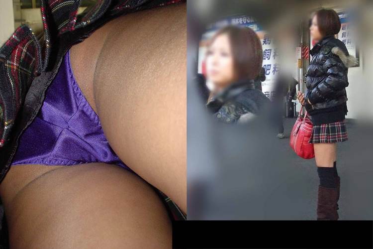 紫パンティー_逆さ撮り_盗撮_エロ画像17