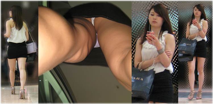 素人_Tバック_逆さ撮り_盗撮_エロ画像02