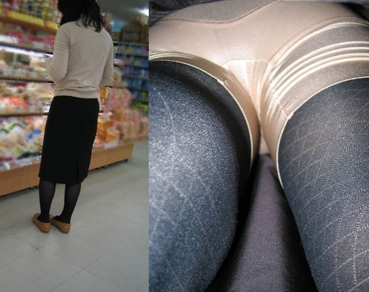 ガードル_熟女_逆さ撮り_盗撮_エロ画像17